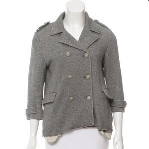 GRYPHON Double Breasted Vented Distressed Jacket